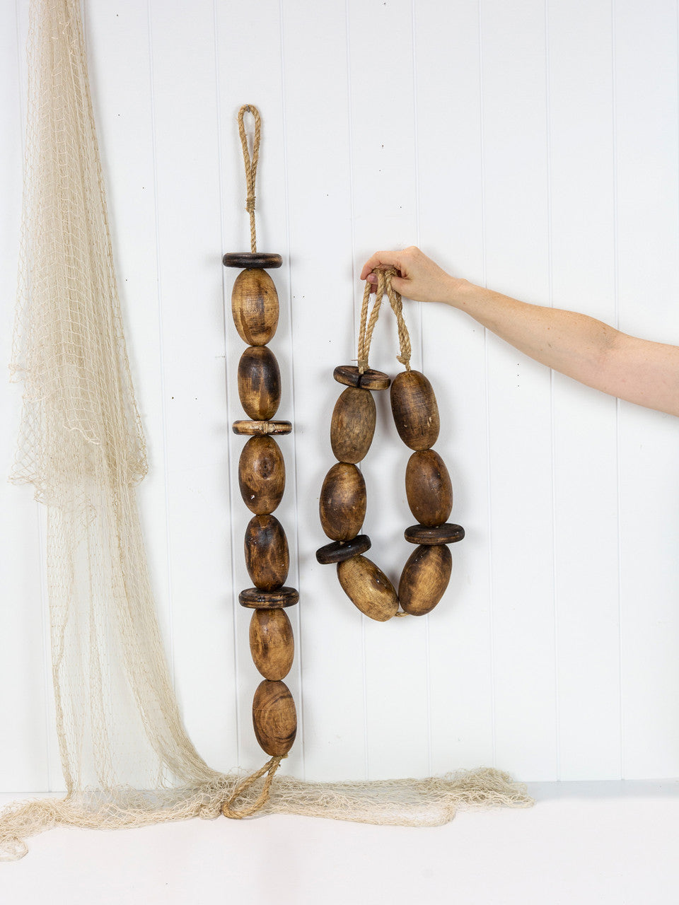 String of Oval Buoys - Natural