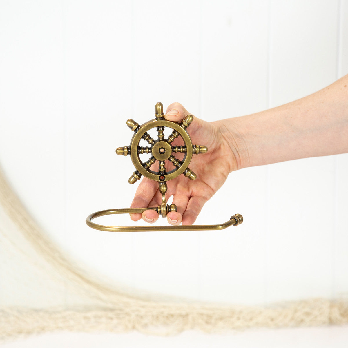 Loo Roll Holder - Ship's Wheel