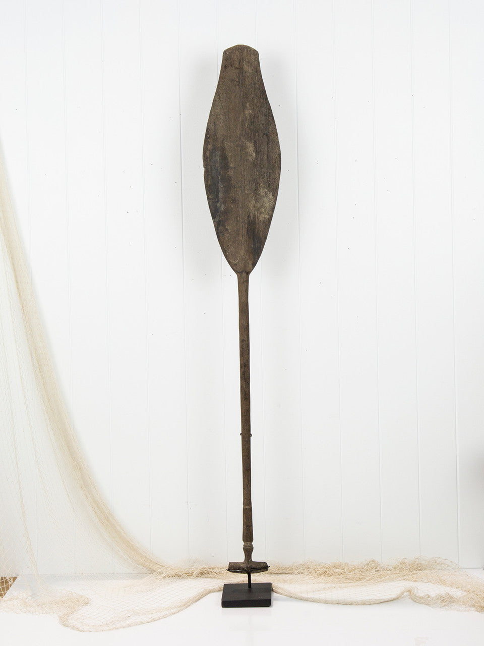 Antique Canoe Paddle on Stand #2023