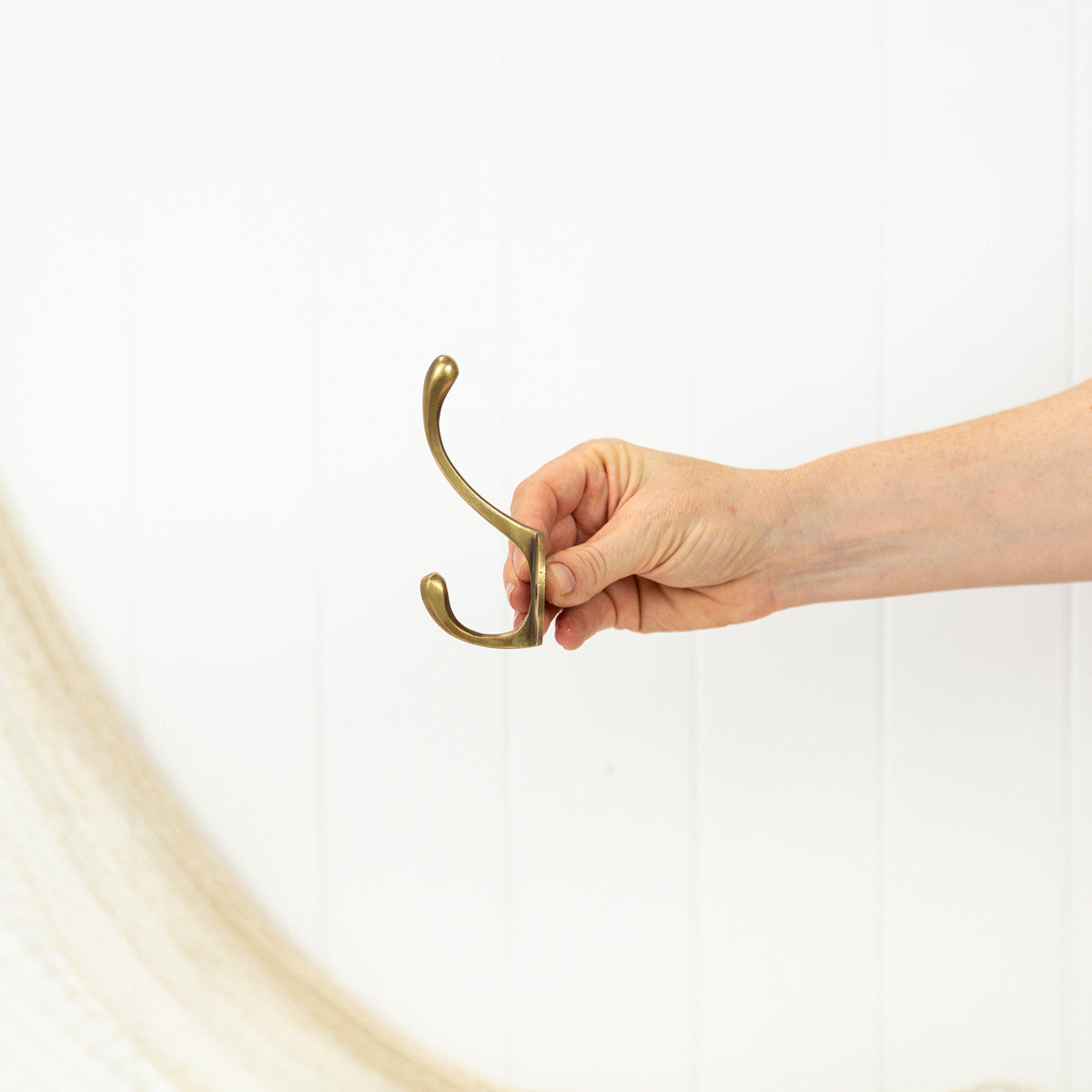 Coat Hook - Brass #0074