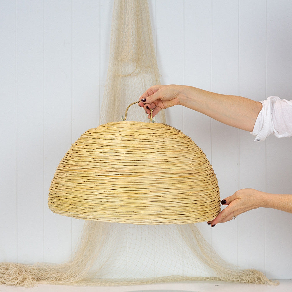 Wicker Cane Dome Shade