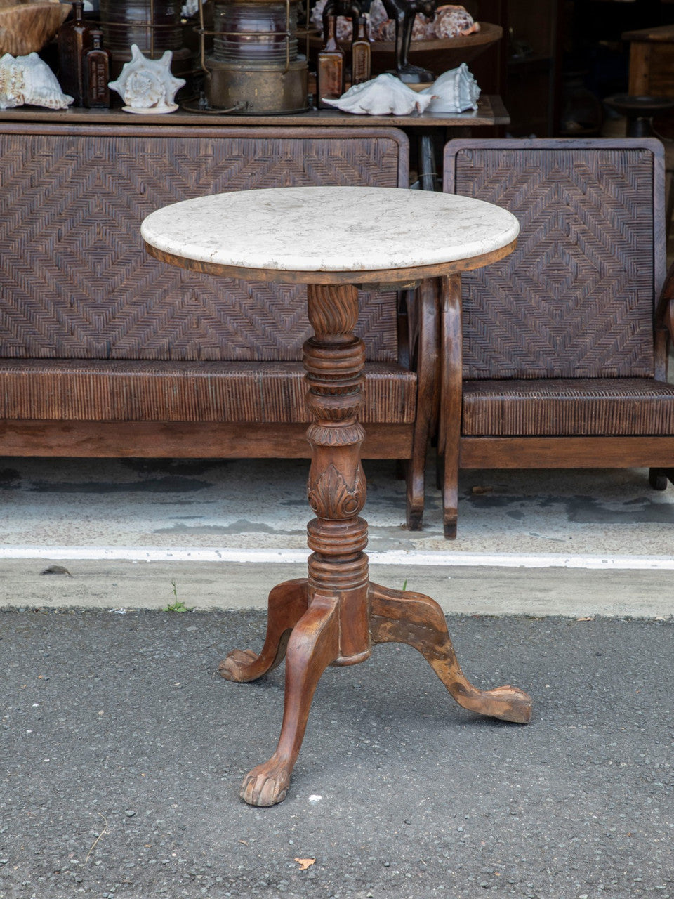 Marble Top Table #4400