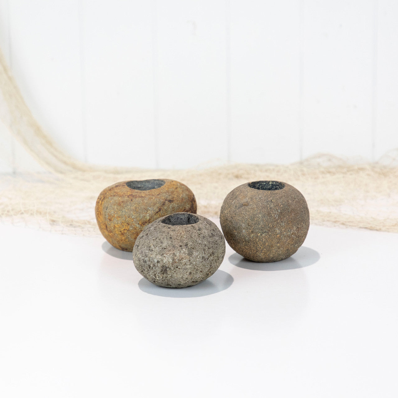 River Stone Tealight Holder #4640