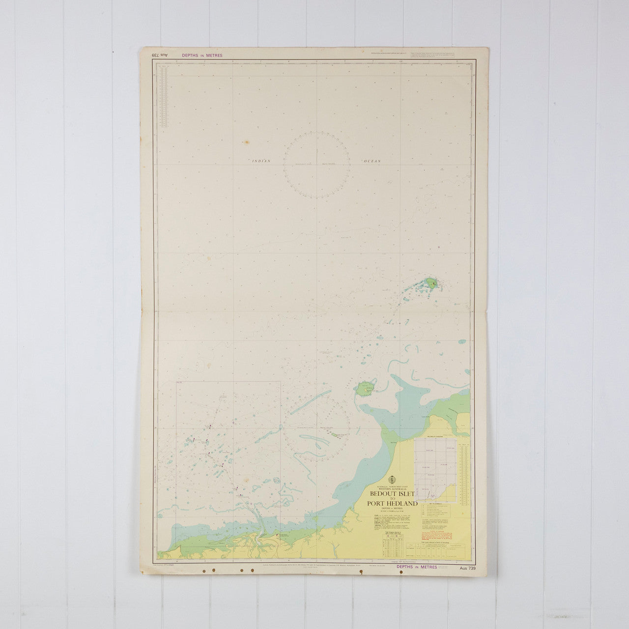 Islet Map/chart WA - Bedout Islet to Port Headland Chart/Map – Coastal Vintage