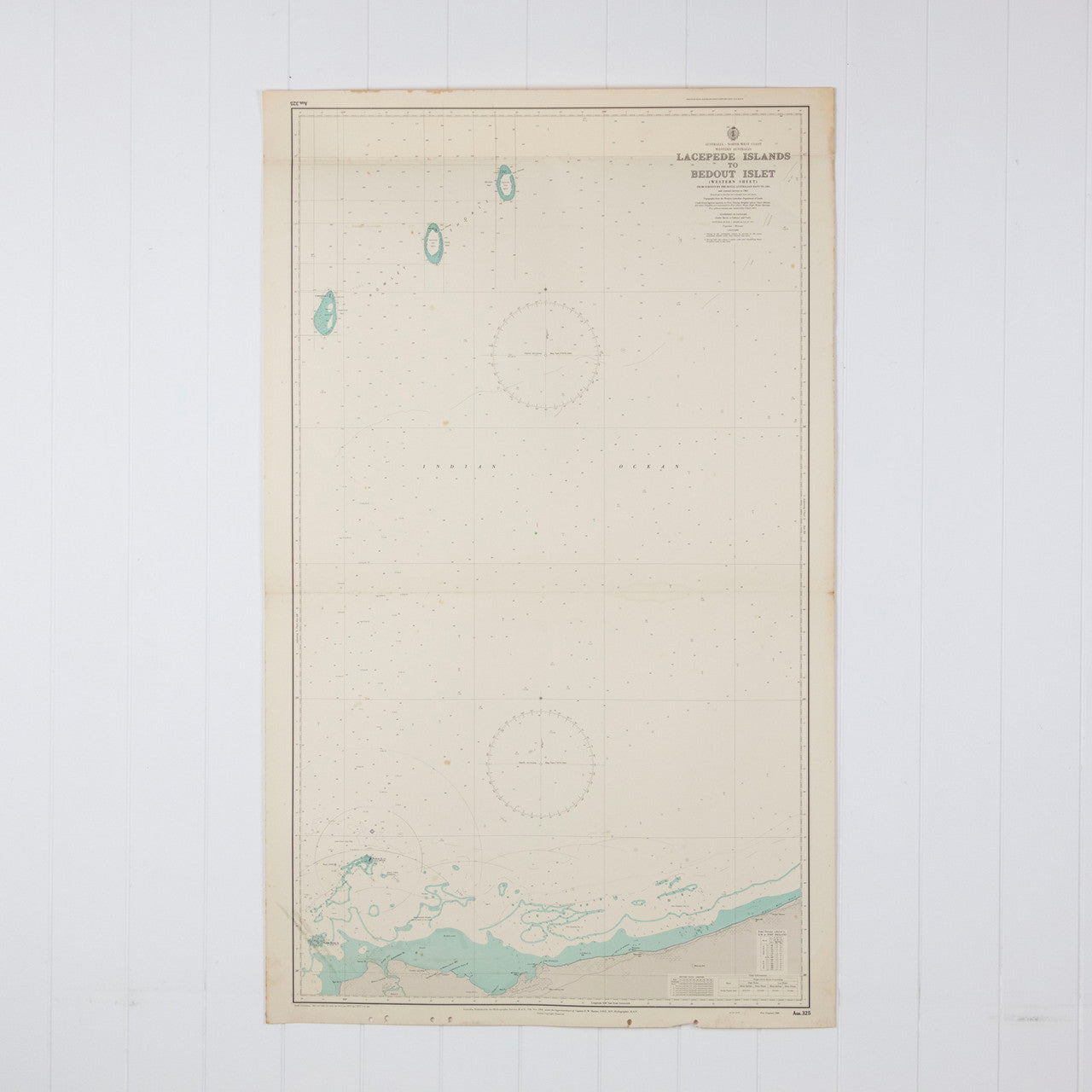 WA - Lacepede Island to Bedout Islet Western Sheet Chart/Map