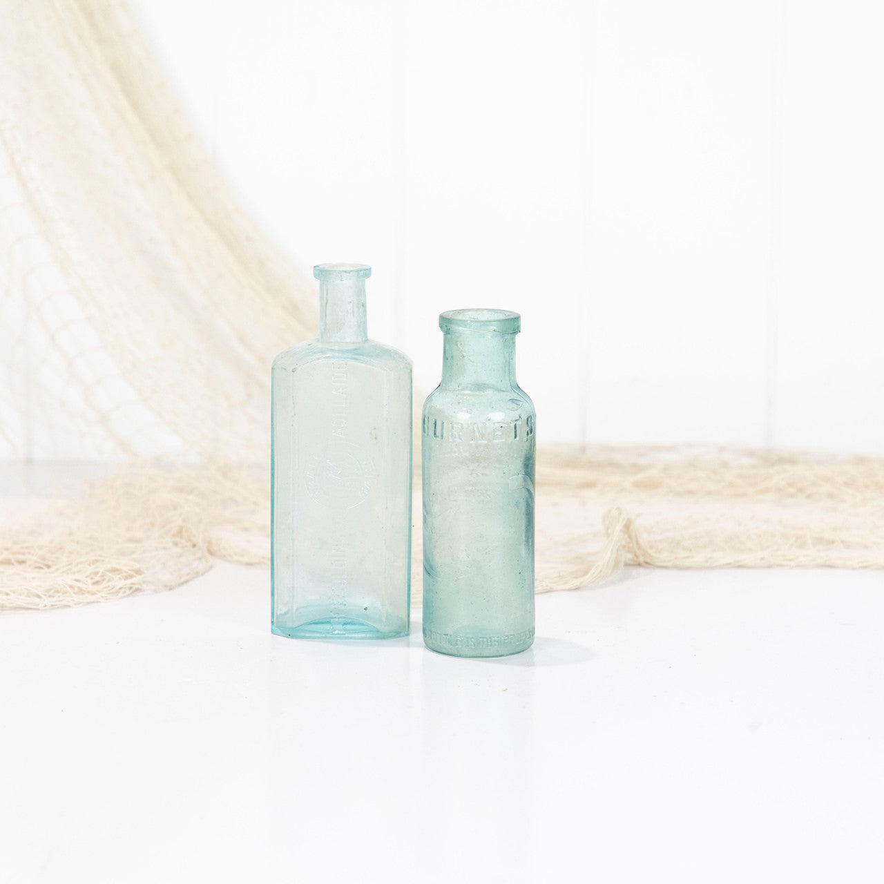 Vintage Bottle- Pair Soft Green #5070