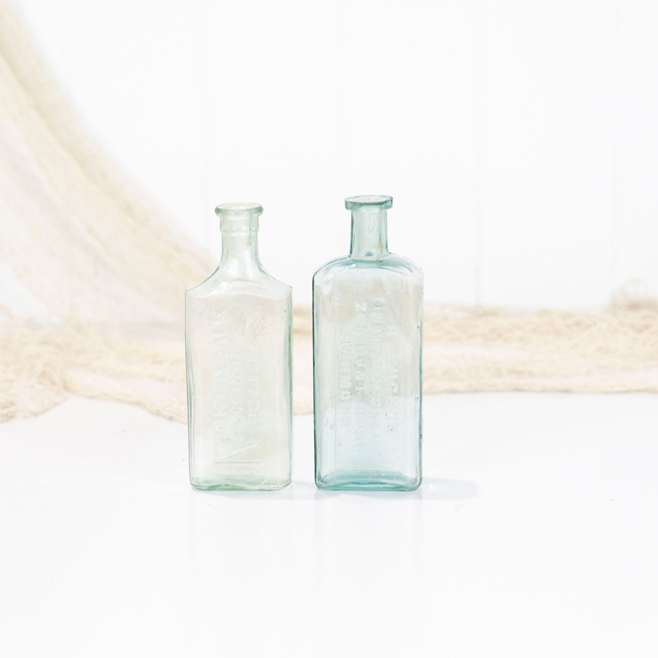 Vintage Bottle- Pair Soft Green #5075