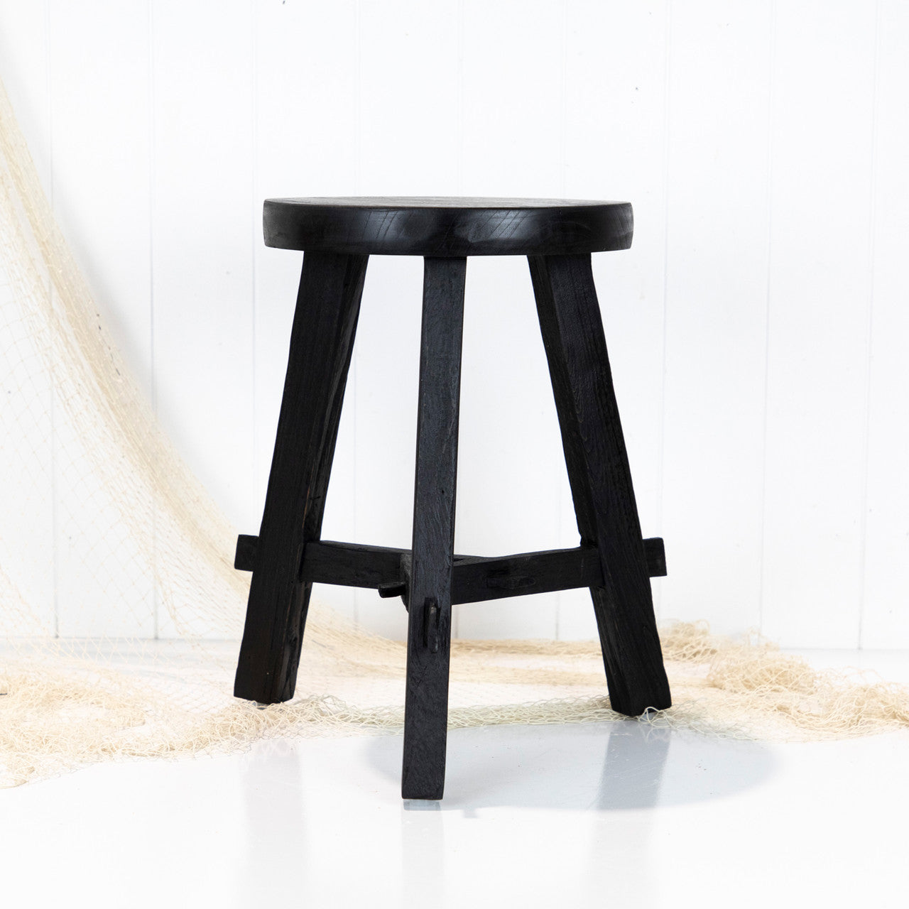 Black Cross Stool #652