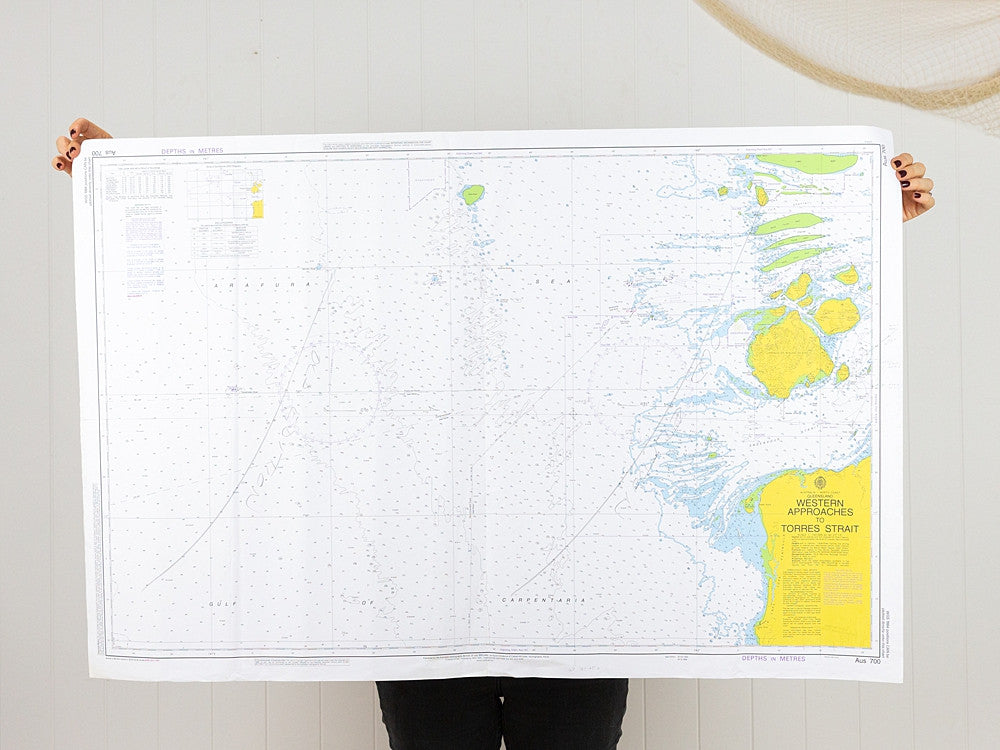 QLD -  Western  Approaches to Torres Strait  Chart/Map