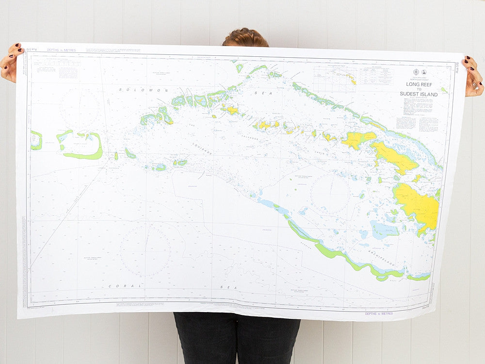 PNG - Long Reef to Sudest Island Strait Chart/Map