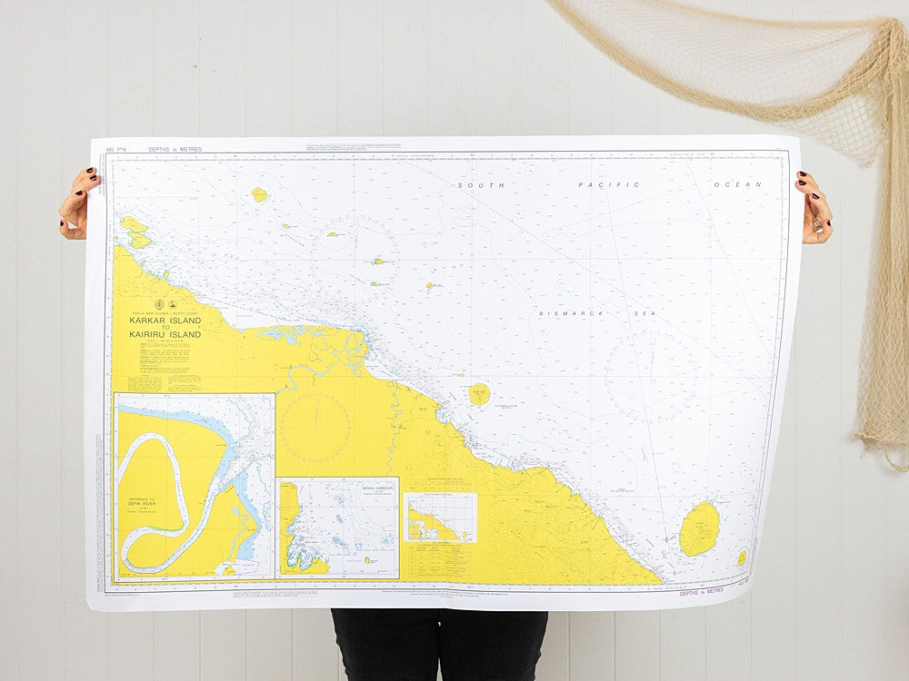 PNG - Karkar Island to Kairiru Island Strait Chart/Map