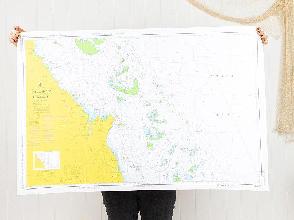 QLD - Russell Island to Low Islets Chart/Map