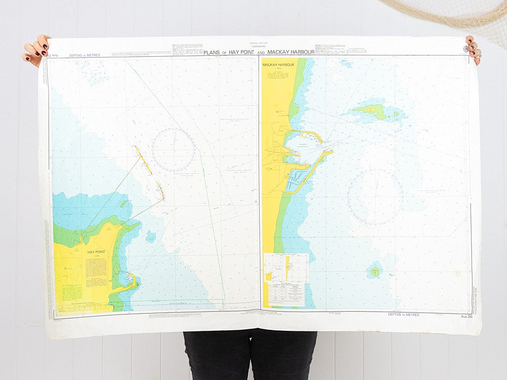 QLD - Plans of Hay Point and Mackay Harbour Chart/Map