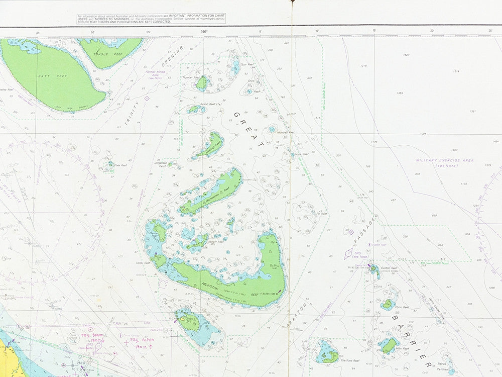 Islet Map/chart QLD - Russel Island to Low Islets Chart/Map – Coastal Vintage