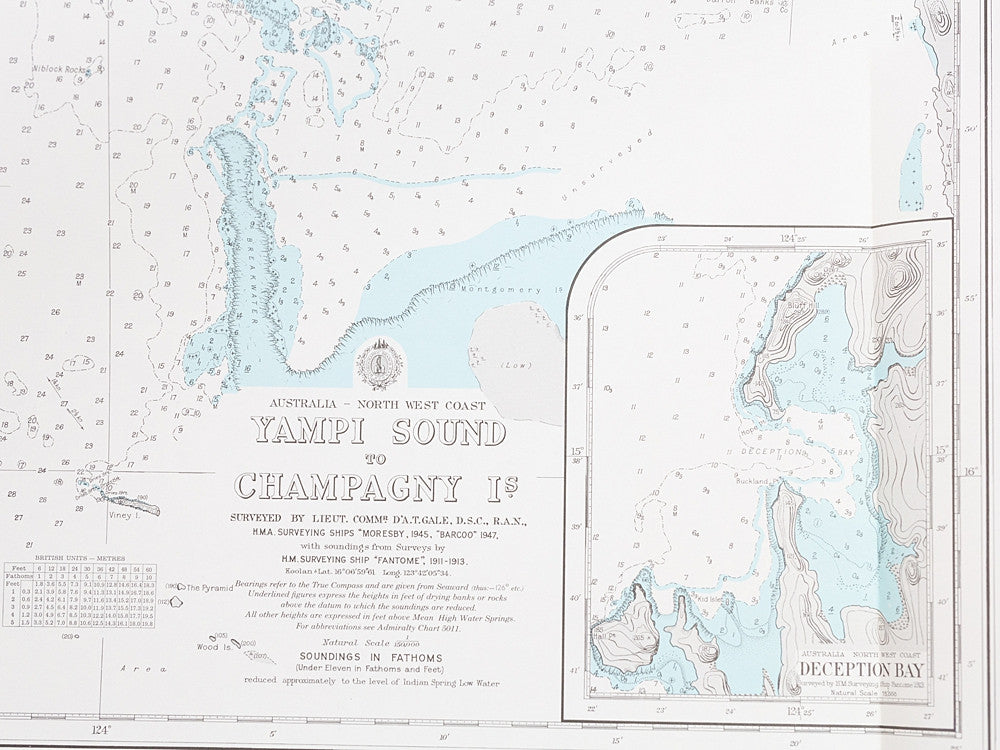 WA - Yampi Sound to Champagny Island Chart/Map